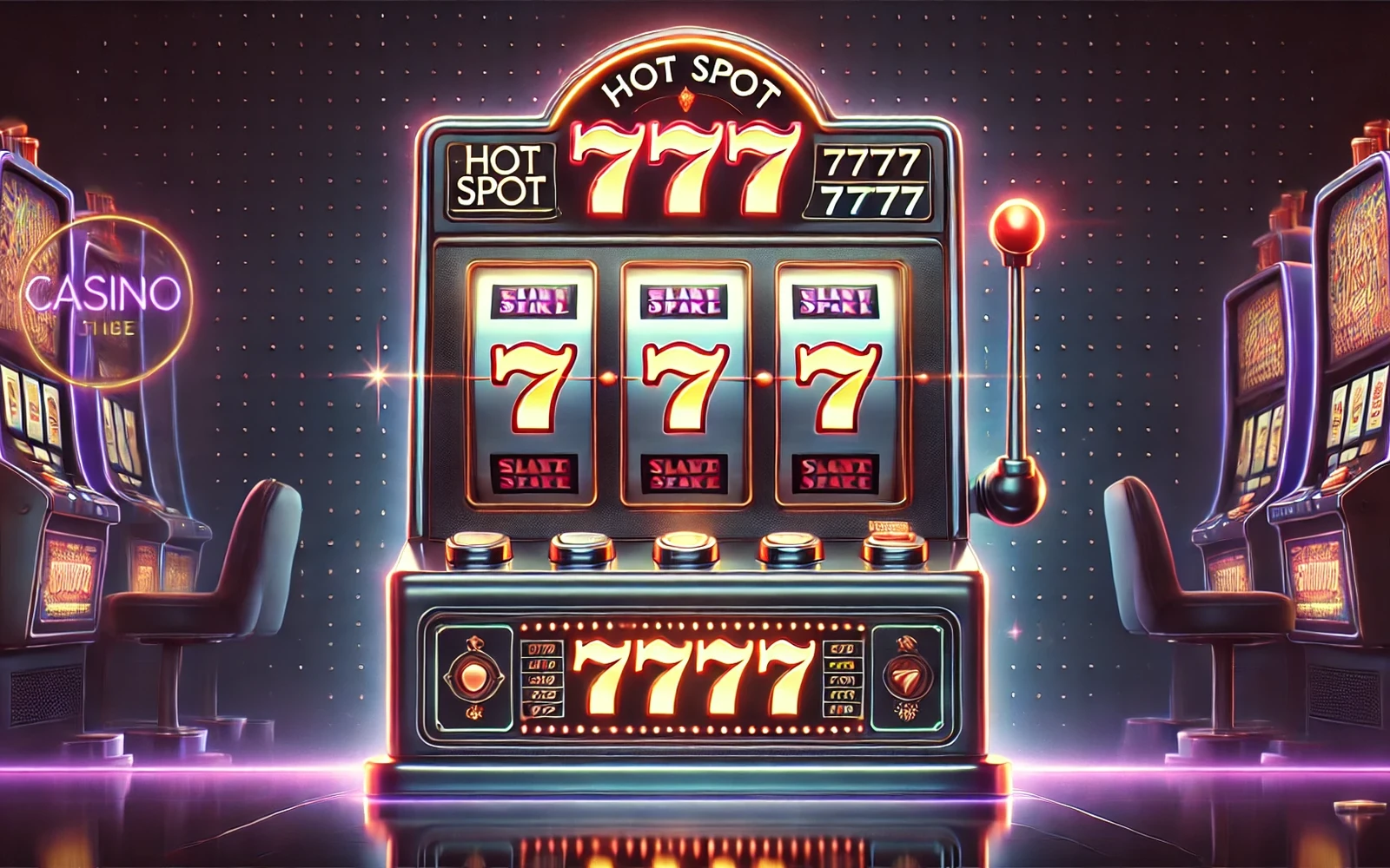 Antarmuka slot dengan simbol bonus pada reel