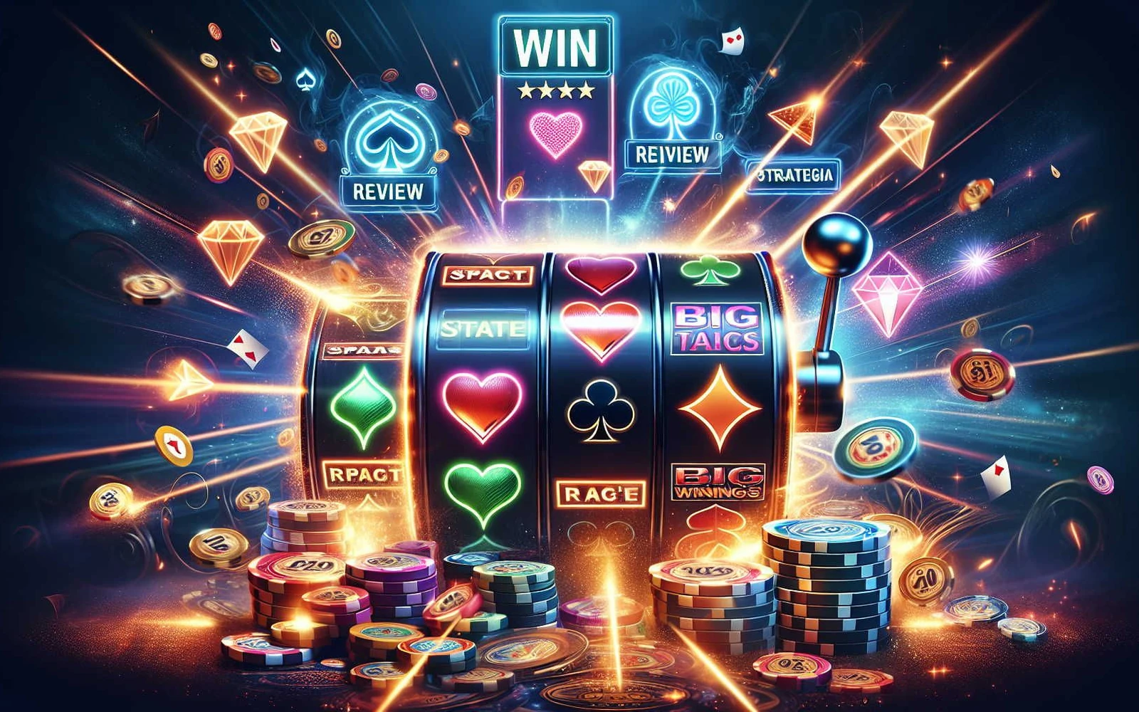 Tampilan permainan slot dengan reel dan simbol berwarna